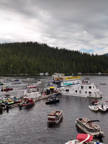 Shuswap Sea Store Floating Concert on Shuswap Lake near Sicamous, British Columbia