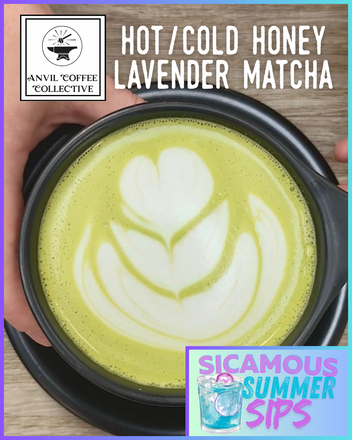 Anvil Coffee Collective Sicamous BC Honey Lavender Matcha