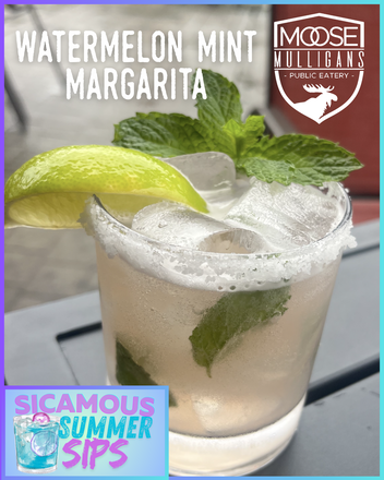 Moose Mulligans Sicamous BC Watermelon Mint Margarita