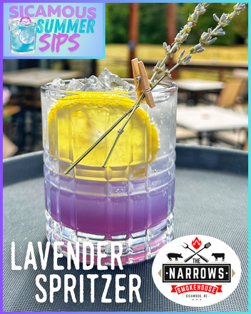 Narrows Smokehouse Sicamous BC Lavender Spritzer