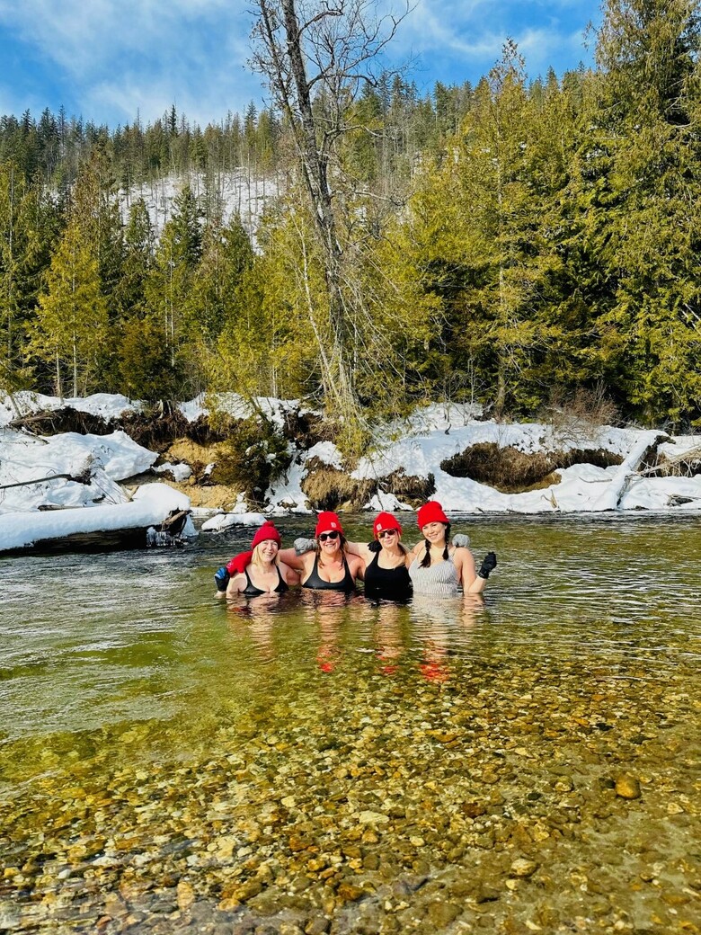 Cold Dipping Adventure in the Eagle River: The Shu Girls