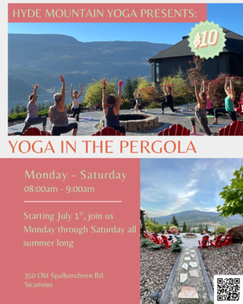 Hyde Mountain Summer Yoga Classes in Sicamous BC